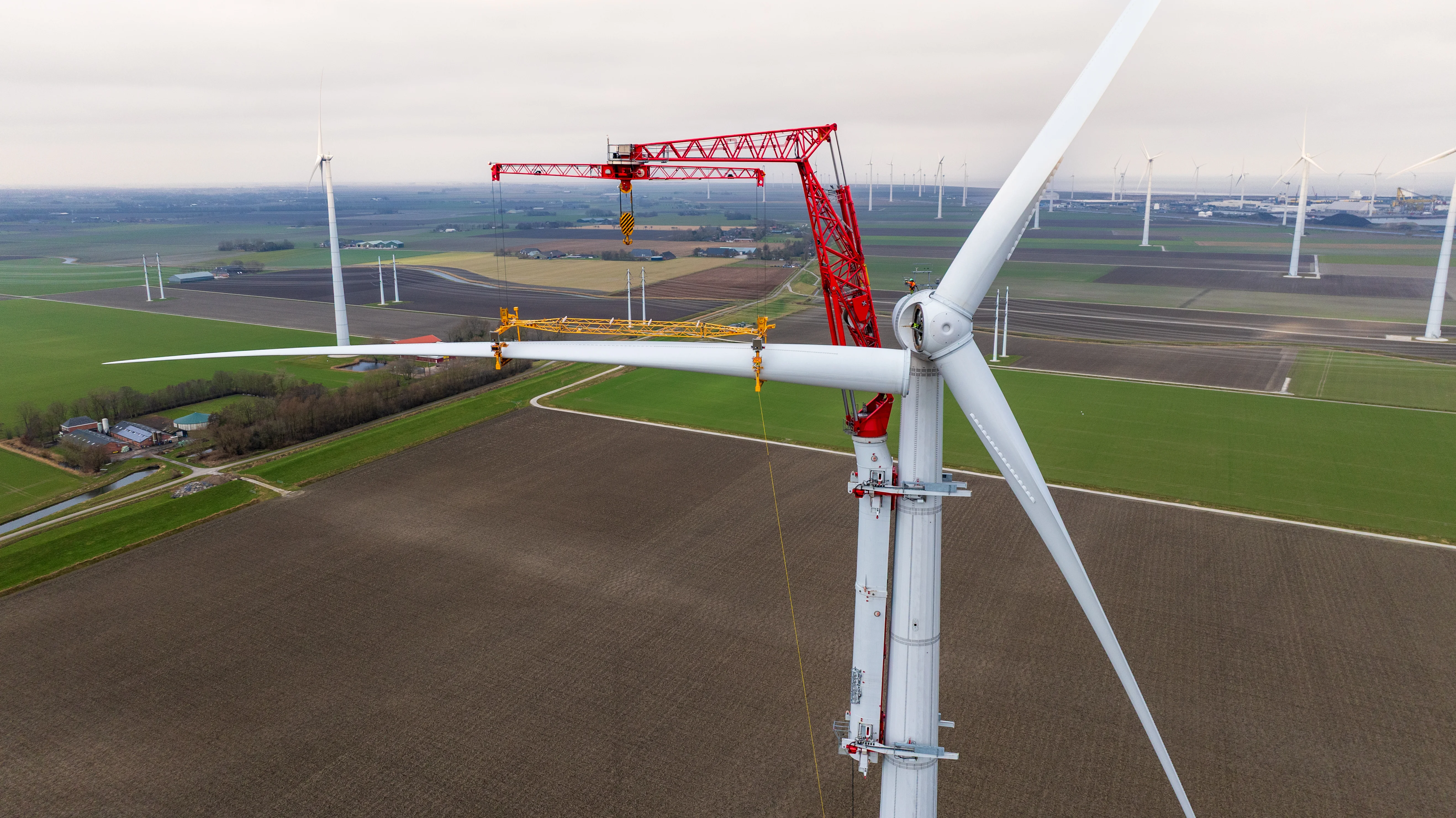 solar panel farm aerial view, renewable energy infrastructure, professional drone photography, sustainable technology landscape